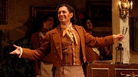 Brett Polegato as Figaro in 'Il Barbiere di Siviglia', Vancouver Opera.  Photo by Tim Matheson.